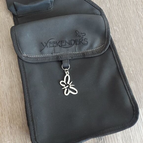 Weekenders Vintage 90s Black Crossbody Sling Bag - Picture 2 of 12